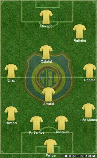 Madureira EC 4-3-1-2 football formation
