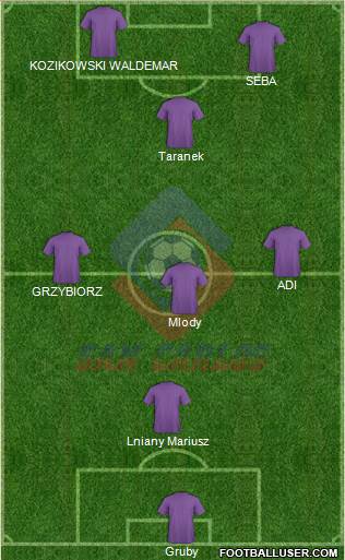 AD San Carlos 3-4-2-1 football formation