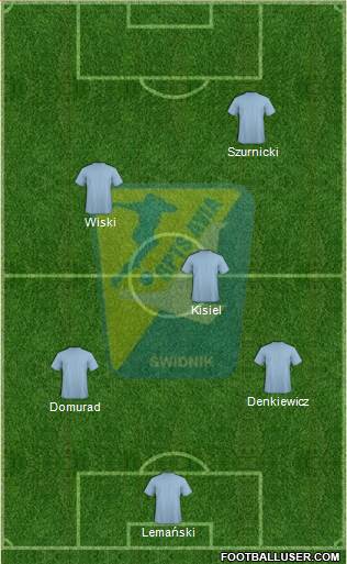 Avia Swidnik 3-5-1-1 football formation