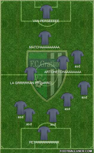 FC Gratkorn 4-3-2-1 football formation