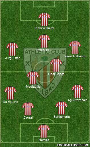 Athletic Club 4-2-3-1 football formation