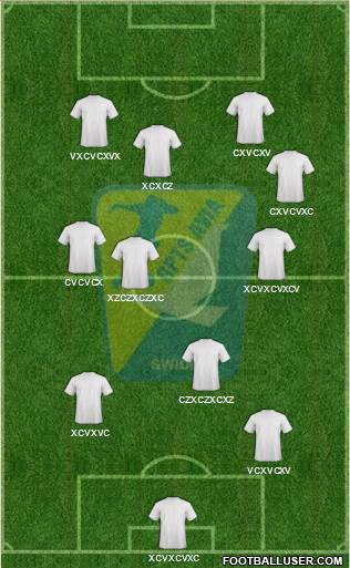 Avia Swidnik 4-2-2-2 football formation