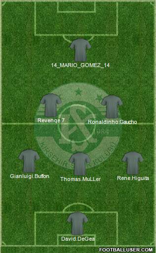 Yeni Kirsehirspor 4-4-2 football formation