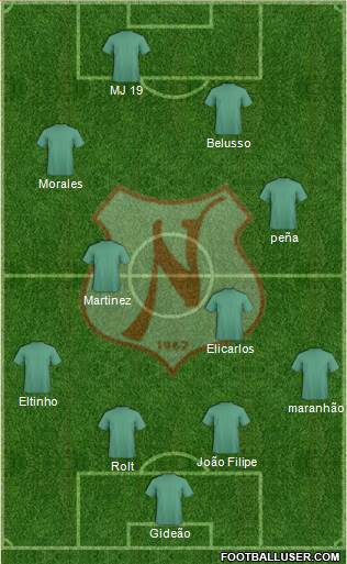 Náutico EC 4-4-2 football formation