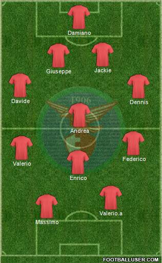 Alma Juventus Fano 4-3-1-2 football formation