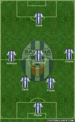 Savona 4-5-1 football formation