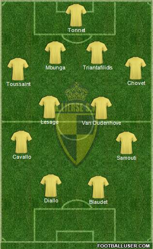 K Lierse SK 4-2-2-2 football formation