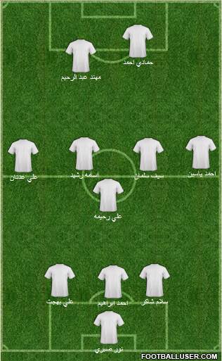 Jordan 3-5-2 football formation