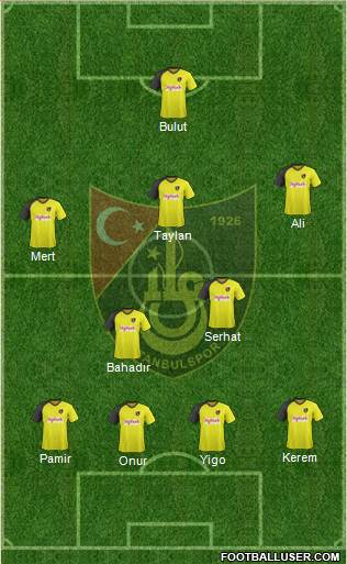 Istanbulspor A.S. 4-5-1 football formation