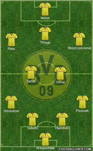 Borussia Dortmund football formation