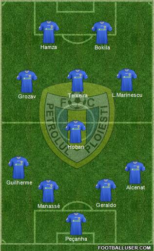 SC FC Petrolul Ploiesti 4-1-3-2 football formation