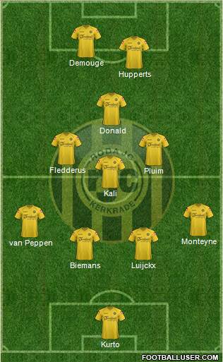 Roda JC 4-4-2 football formation