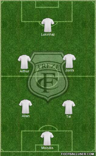 Treze FC 4-5-1 football formation