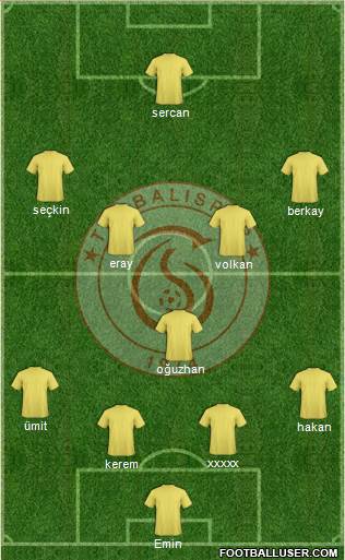 Torbalispor 4-1-4-1 football formation