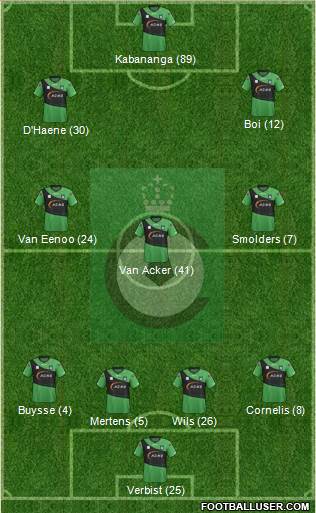 KSV Cercle Brugge football formation