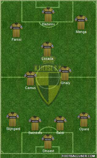 K Lierse SK 4-3-1-2 football formation