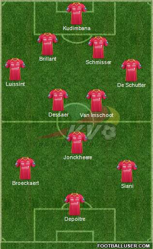 KV Oostende football formation