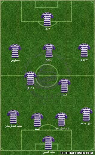 Al-Ain 4-2-3-1 football formation
