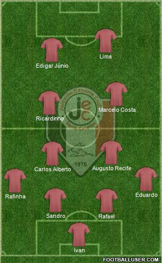 Joinville EC 4-4-2 football formation