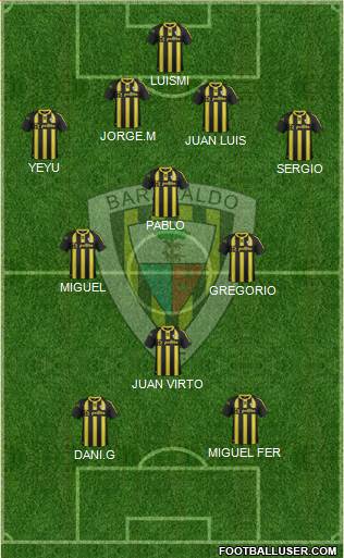 Barakaldo C.F. 4-4-2 football formation