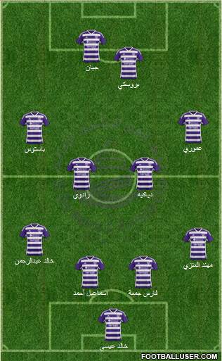 Al-Ain 4-2-2-2 football formation