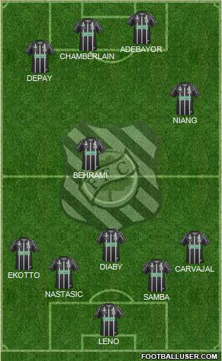 Figueirense FC 4-2-4 football formation