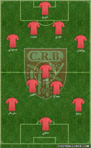 Chabab Riadhi Belouizdad 4-3-2-1 football formation