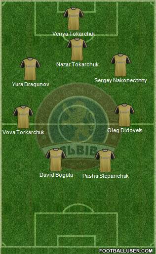 FC Lviv 3-5-1-1 football formation