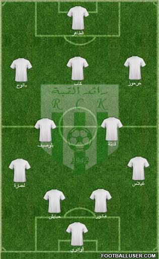 Raed Chabab Kouba football formation