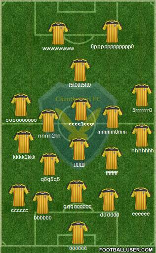 Chanthaburi FC 4-2-3-1 football formation