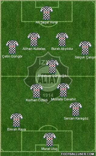 Altay 4-5-1 football formation