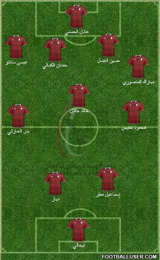 Al-Wahda (UAE) football formation