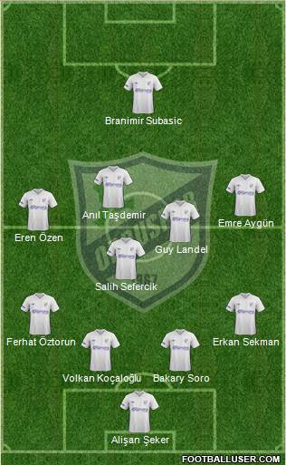 Orduspor 4-1-4-1 football formation