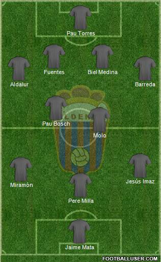 C.D. Eldense 4-2-3-1 football formation