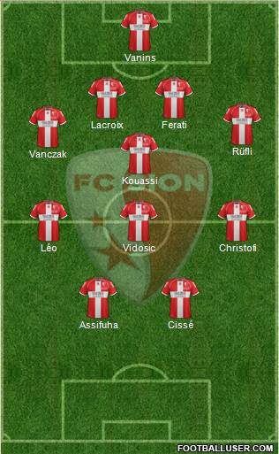 FC Sion football formation