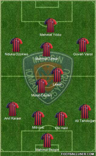 Mersin Idman Yurdu 4-2-3-1 football formation