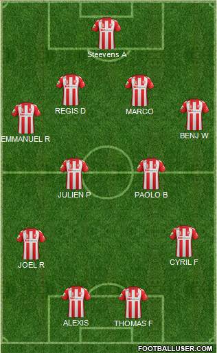 Melbourne Heart FC 4-4-2 football formation