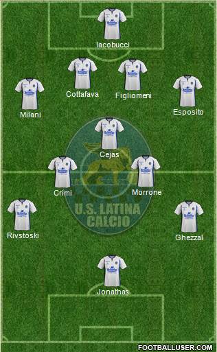 Latina 4-5-1 football formation