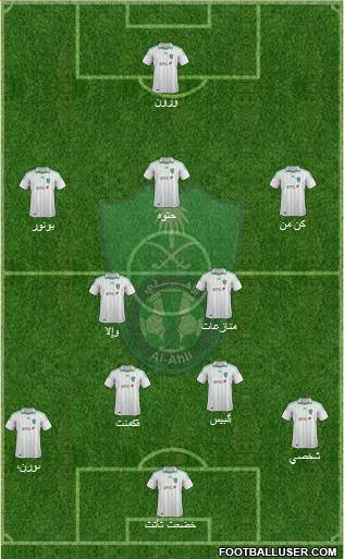 Al-Ahli (KSA) 4-3-1-2 football formation