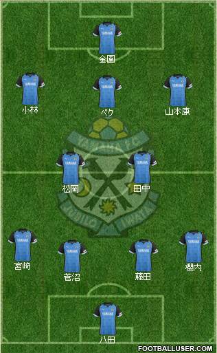 Jubilo Iwata 4-2-3-1 football formation