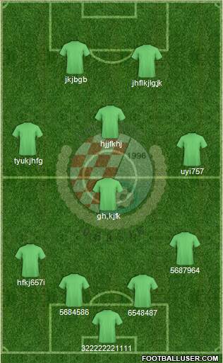 HNK Orasje 4-1-3-2 football formation