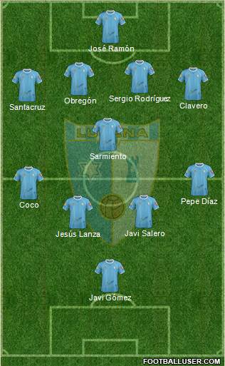 Lucena C.F. football formation