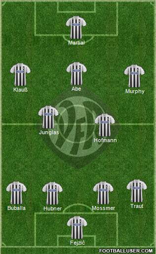 VfR Aalen football formation