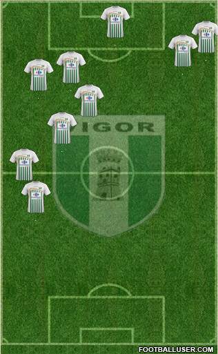 Vigor Lamezia 5-3-2 football formation