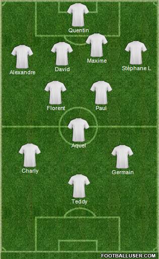 Dream Team 3-5-1-1 football formation