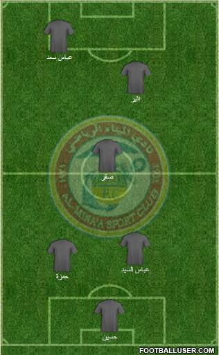 Al-Mina'a Sports Club 4-1-3-2 football formation