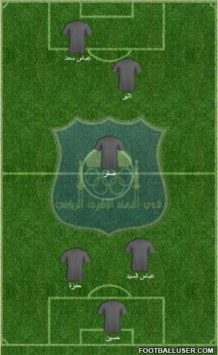 Najaf Sports Club 4-1-3-2 football formation
