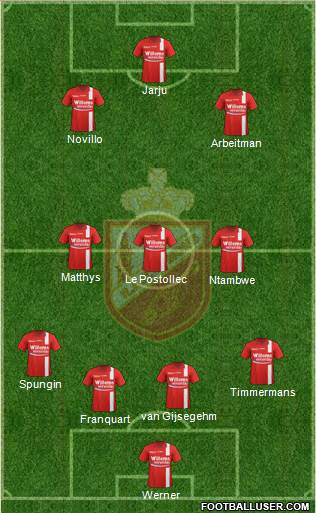 RAEC Mons 4-3-3 football formation