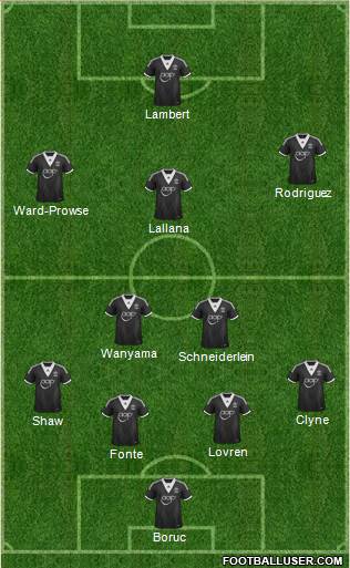 Southampton 4-2-3-1 football formation