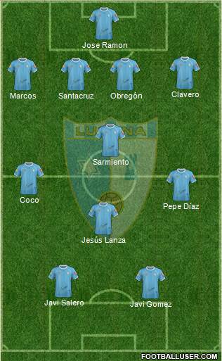 Lucena C.F. football formation